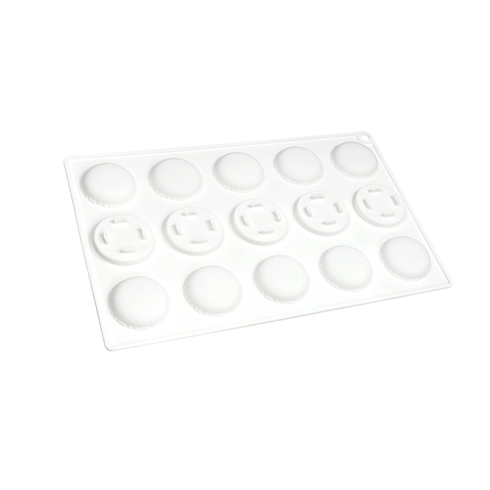 NVOQILIN Efficient 15 Compartment Silicone Macaron Molds Produced for Even Heat Distribution and Hassle Release Storage Flexible Silicone Molds for Macarons