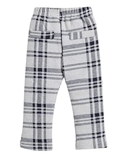 Image of BUMZEE Beige & Navy Boys Full Sleeves Shirt Waistcoat & Pant Set with Applique Bow (Peb8050)