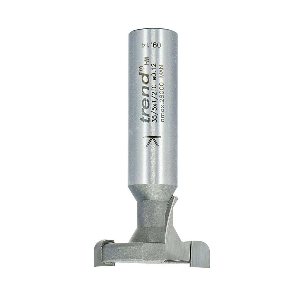 Trend Obcinarka ścienna 35/5 x 1/2 TC 30 mm średnicy x 15 mm cięcie, srebrna