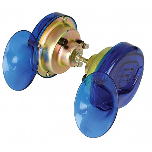 Bike It Double Snail Twin Horn 12 V Blue 130 DB HORTBU