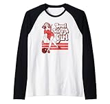 bowl like a girl bowler lady vintage funny bowling ball maglia con maniche raglan