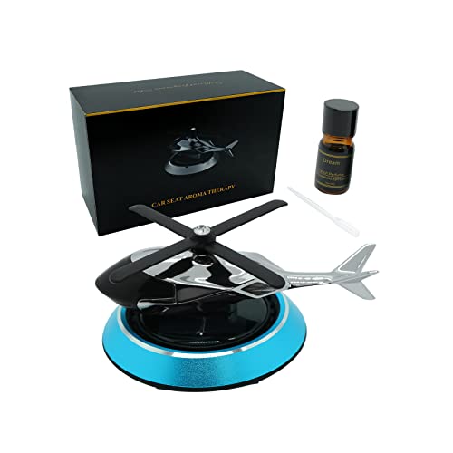 Car Air Fresheners with Solar Rotation, Creative Car Perfume Decoration, Relieve Stress and Purifie Odors, Use at Car Office and Home, Blue