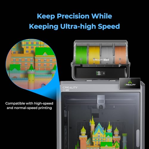 Image of Creality Hyper PLA Filament 1.75mm, RFID 3D Printer Filament for High-Speed Printing up to 600mm /s, ±0.03mm Accuracy, 1KG /Spool (2.2lbs), 3D Printing Filament for Most 3D Printers (Yellow)