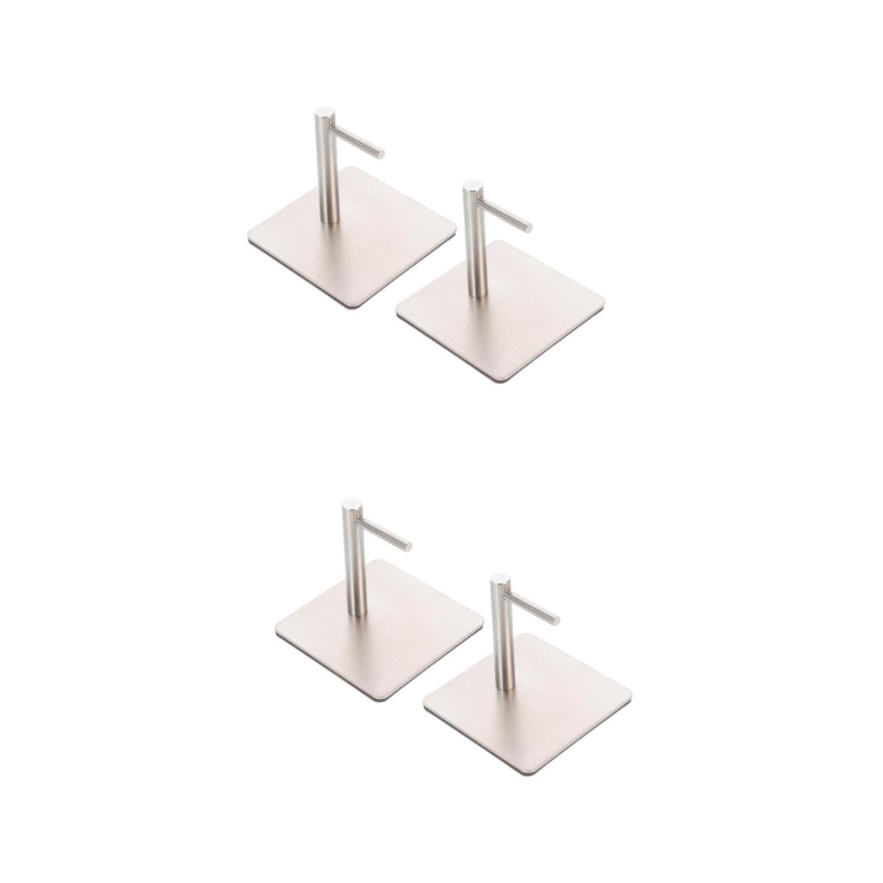 Ciieeo 2 Pares Magnéticos Inoxidable Soporte de Pared sin Perforación Colgar Toallas y Utensilios Refrigeradores y Superficies Metálicas