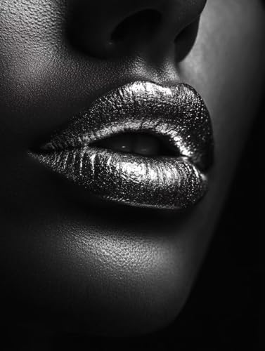 Lips Diamond Art Woman Diamond Painting Kits for Adults, 5D Round Full Drill Crystal Art Kits for Adults Beginners, DIY Embroidery Gem Paintings Crafts for Home Decor, Gifts for Women 40x50cm 94-O