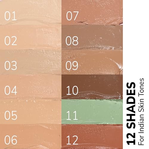 Image of Mila Beaute Conceal It Pot Concealerwith Brush | Enriched With SPF 15 and Vitamin E | Light Weight Concealer | Long Lasting Coverage | Natural Matte Finish | Covers All Skin Concerns | Easily Blendable Concealer For Face Makeup (Sun Beige)