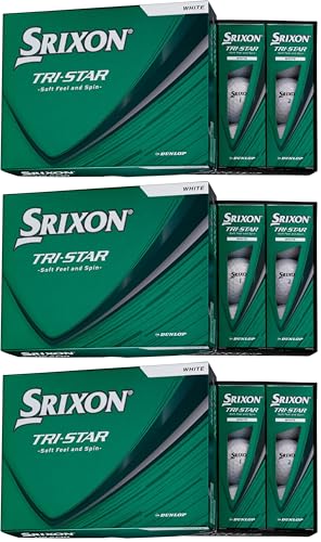 �_�����b�v(DUNLOP) �S���t�{�[�� �X���N�\�� TRI-STAR6 2026�N���f�� 1�_�[�X(12����) �z���C�g (× 3)