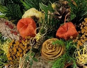 Totensonntag Allerheiligen - natürliche Grabschale Friedhof - Grabschmuck von Flora Trans