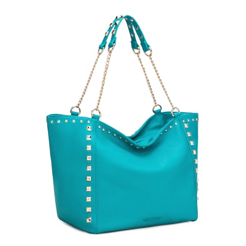 Image of Montana West Large Tote Bag for Women Oversized Shoulder Purses with Chain Handbags