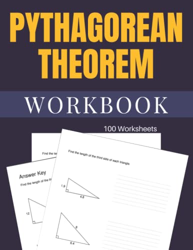 Pythagorean Theorem Workbook 100 Worksheets #TOP12