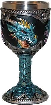 5" Blue Dragon chalice