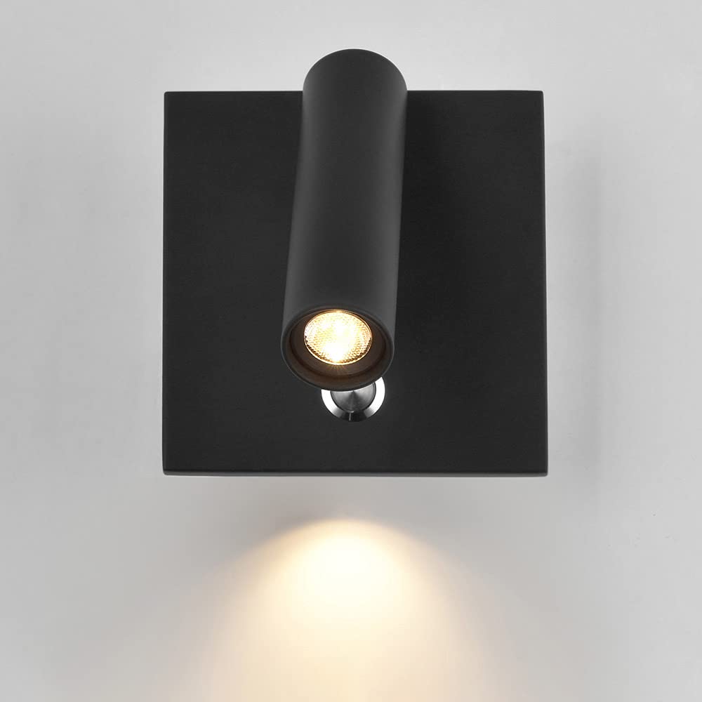 Reflektor ścienny, regulowana lampka do czytania z zagłówkiem hotelu, 3 W, wewnętrzna lampka nocna, oświetlenie ścienne, lampa ścienna LED do mycia z przełącznikiem i portem USB do motelu gabinetu