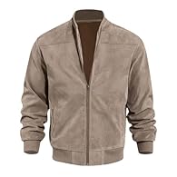 Fabric type100% Polyester. soft to touch, anti shrinkage and no color fading, durable and easy to clean.Lightweight material allows you to wear without any burden while providing warmth CLASSIC BOMBER JACKET: Zipper closure, featuring elastic rib col...
