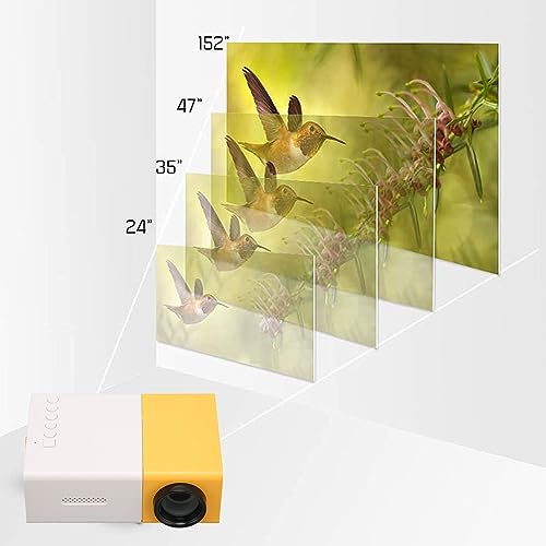 Mini Projector Smart HD 1080P HiFi Movie Projector for USB HD Multimedia Interface Memory Card, 100‑240V US Plug