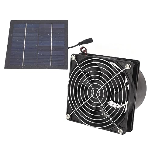 Diydeg Ventilador de Escape con energía Solar, Panel Solar de 50 W con Ventilador de Escape de Alta Velocidad,...