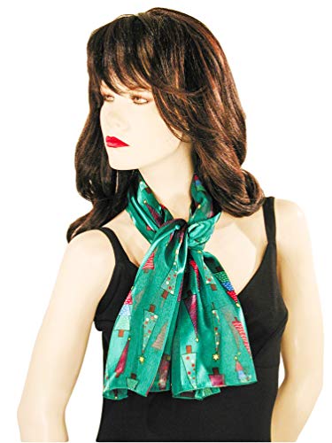 Colorful Christmas Tree Holiday Scarves with Gift Box Option4
