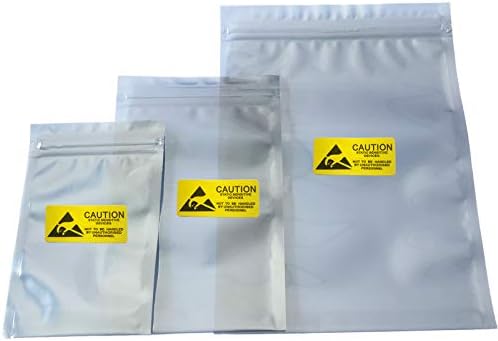 AntiStatic Bags 30pcs Mixed Sizes ESD Resealable Shielding Bag