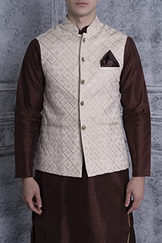 Image of Ethluxis Men's Silk Blend Kurta Set
