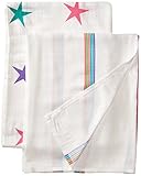 Cuski Midi - multipropósito muselina, 2 piezas, modelo de estrella (Rock Stars)