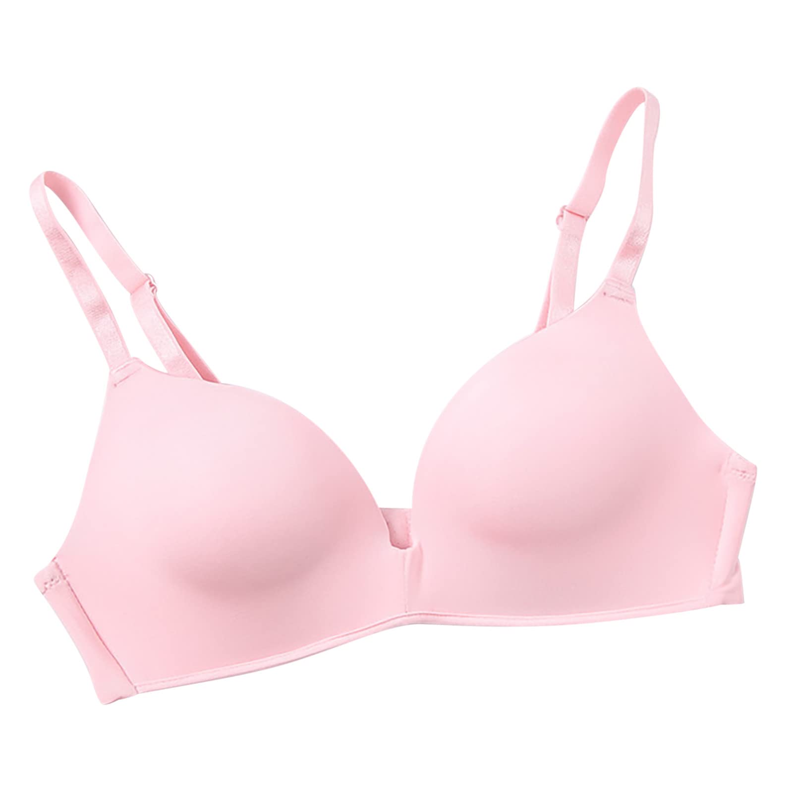 Comfy Bras for Women High Support Push Up Seamless Bra Teen Girls Adjustable Strap Wireless Soft Everyday Underwear