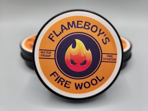 Generic FLAMEBOY'S FIRE Wool Sticky FIRE Starter - 2OZ, brown
