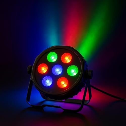 Image of LED Stage PAR Light | Multi-Color RGB DJ Disco Light for Party, Concert, Wedding & Event Lighting | DJ Light | Disco Light | Party Light | (6LED-DJLIGHT)