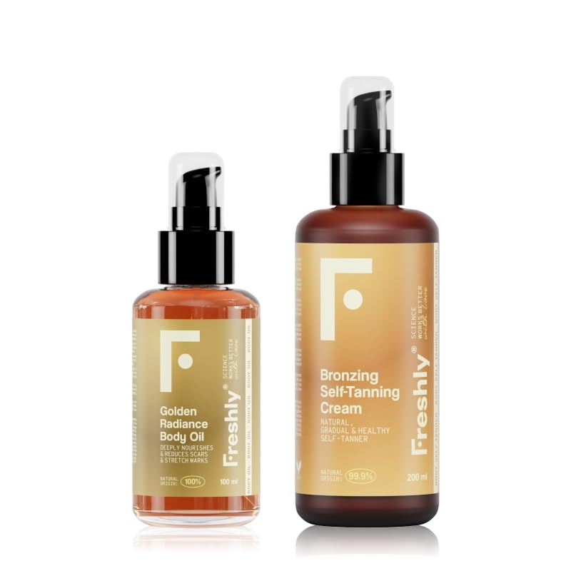 Autobronzant corps et huile nourrissante Freshly Cosmétiques 100ml+200ml