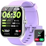 Smart Watch, Alexa Built-in Voice Assistant, 1.83" HD Touchscreen (Answer/Make Call), IP68 Waterproof, 120+ Sport Modes for Fitness Tracker, 24/7 Heart Rate & Sleep Monitor for iPhone Android iOS