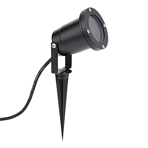 Biard Architect 1 x Foco Proyector LED de Césped para Clavar Lámpara de Exterior, Jardín y Terraza (Aluminio Negro, IP54, Impermeable)