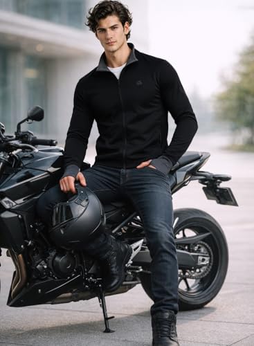 Image of ADRO Sunscreen Jacket for Men UV Sun Advanced Protection Running Jackets For Mens Biker Jackets with Zipper Sports jacket for men