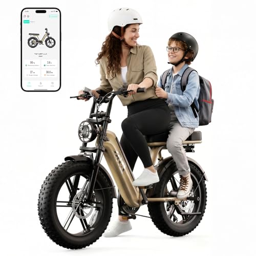 Image of TS TST GRP LLC Electric Bike for Adults, 20 inch x4.0 Fat Tire Retro E Bike