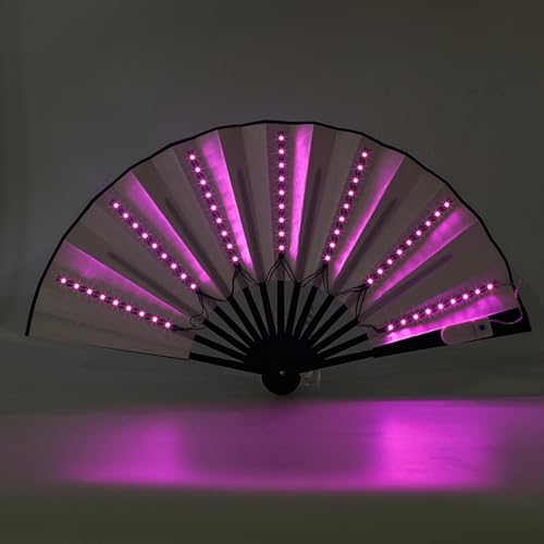Ventilador de mano plegable y portátil para llevar a eventos de cosplay y carnaval 4