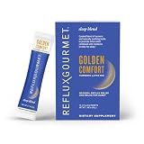 REFLUX GOURMET Golden Comfort Sleep Blend – Turmeric Latte with Melatonin, Gamma-Amino Butyric Acid (GABA), L-Theanine & Black Pepper Extract – 14 ct