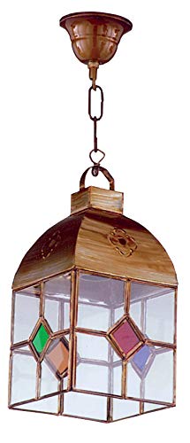 Lámpara farol granadino 4 caras pequeño