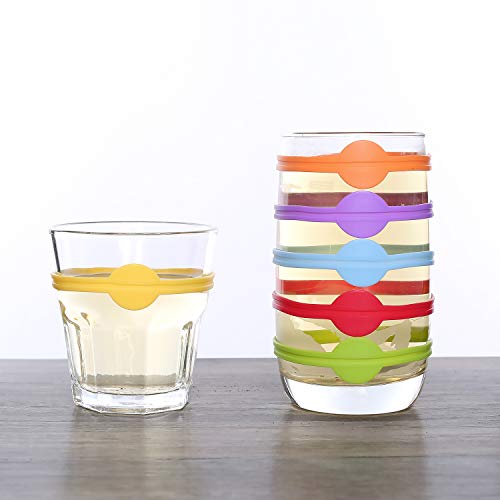 Daimay Bottle Strip Tag Marker Beer Glass Cup Vino Wine Drink Marker Cocktail Glass Party Solution For Guests - 12 Pack #TOP4