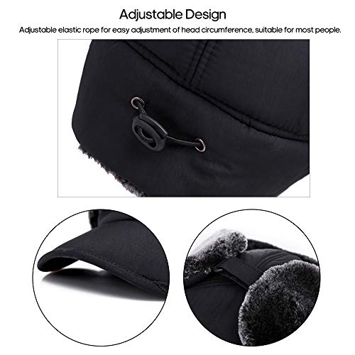 Chapéu Quente de Inverno Com Máscara destacável, Chapéu À Prova de Vento, Feminino, Masculino, Boné