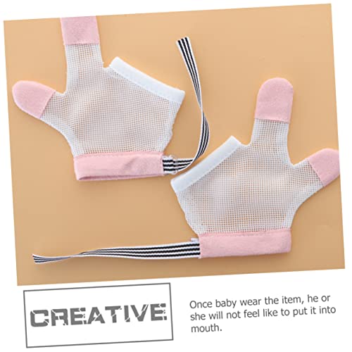 Essential Boys and Girls Guard Gloves Stop Biting Nails Thumb Sucking Breathable Gloves Teether Protection4