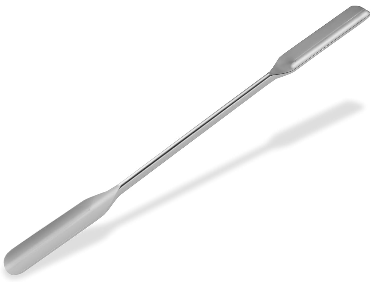 Laboratory Spatula Double-Sided Micro Spatula with Medium Folding Edge Sample Spoon Spoon Spatula Double-Sided Instrument Cream Spoon for Cosmetics Made of Metal 15 cm