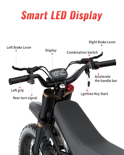 Image of Bootime GT73 / GT73 Pro Electric Dirt Bike for Adults Teens 3500W - 50 /37 MPH High-Speed, Dual Removable Battery(60V /48V)