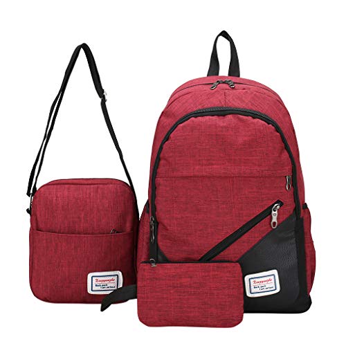 Tigivemen 2019 3Pcs Business Computer Backpack,Travel Bag Male & Female High School Student