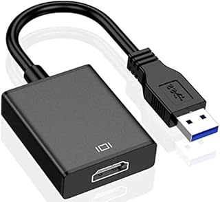 USB to HDMI Adapter, SENGKOB USB 3.0/2.0 to HDMI 1080P Video Graphics Cable Converter with Audio for PC Laptop Projector HDTV Compatible with Windows XP 7/8/8.1/10