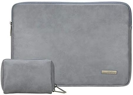 Laptop Sleeve 13 inch Compatible MacBook Pro A1706 PU Leather Waterproof Bag Retina/MacBok Air A1466 A1932/Surface Laptop 2 2018 o2017/Surface Book/A1932 2018 and Small Bag Case(13 Inch, Light Blue)