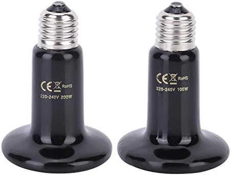 Syuantech Ev Hayvani Isi Lambasi Isik E27 Surungen Hayvan Seramik Isitici Lamba Kizilotesi Evcil Hayvan Sicak Isik Lamba 220 V 240 V Amazon Com Tr Bahce