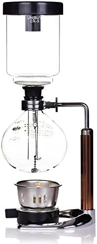 TAMUME 5 Cup Syphon Maker Vacuum Coffee Maker for Brewing Coffee and Tea with Extended Handle