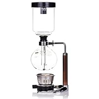 TAMUME 5 Tasse Kaffee Syphon Maschine Vakuum Kaffeebereiter Kaffeemaschine für Kaffee und Tee mit Extended Griff
