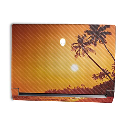 MightySkins Carbon Fiber Skin Compatible With Alienware M15 R7 (2022) Full Wrap Kit - Sunset Dreams | Protective, Durable Textured Carbon Fiber Finish | Easy To Apply & Change Styles | Made in the USA
