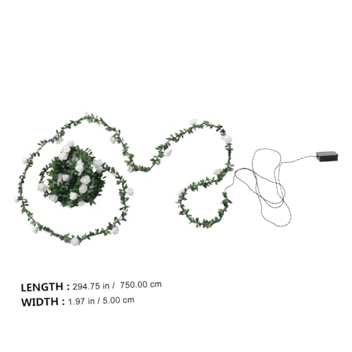 Cadena de luces LED solares YARNOW de PVC resistente contra la lluvia para decoración exterior 2