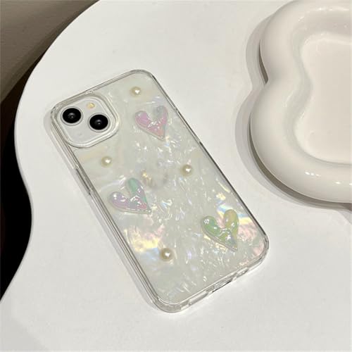 Coque antichoc pour iPhone 12 et modèles Pro Max à motif cœur transparent - 3