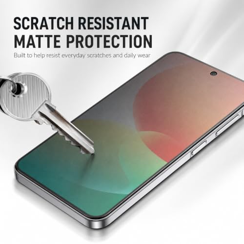 Image of FIRST MART Matte Anti-Glare Tempered Glass for Samsung Galaxy M47 With Installation Kit | Military-Grade Gaming Screen Protector & Cable Guard | Edge to Edge Coverage | Black