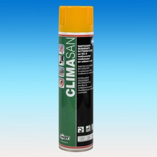 Facot - DETERGENTE, DEODORANTE, SANITIZZANTE, ANTIBATTERICO PER CLIMATIZZATORI E AUTO CLIMASAN - CLISAN0400